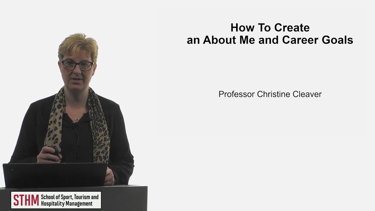 How To Create Element #2 About Me and Career Goals