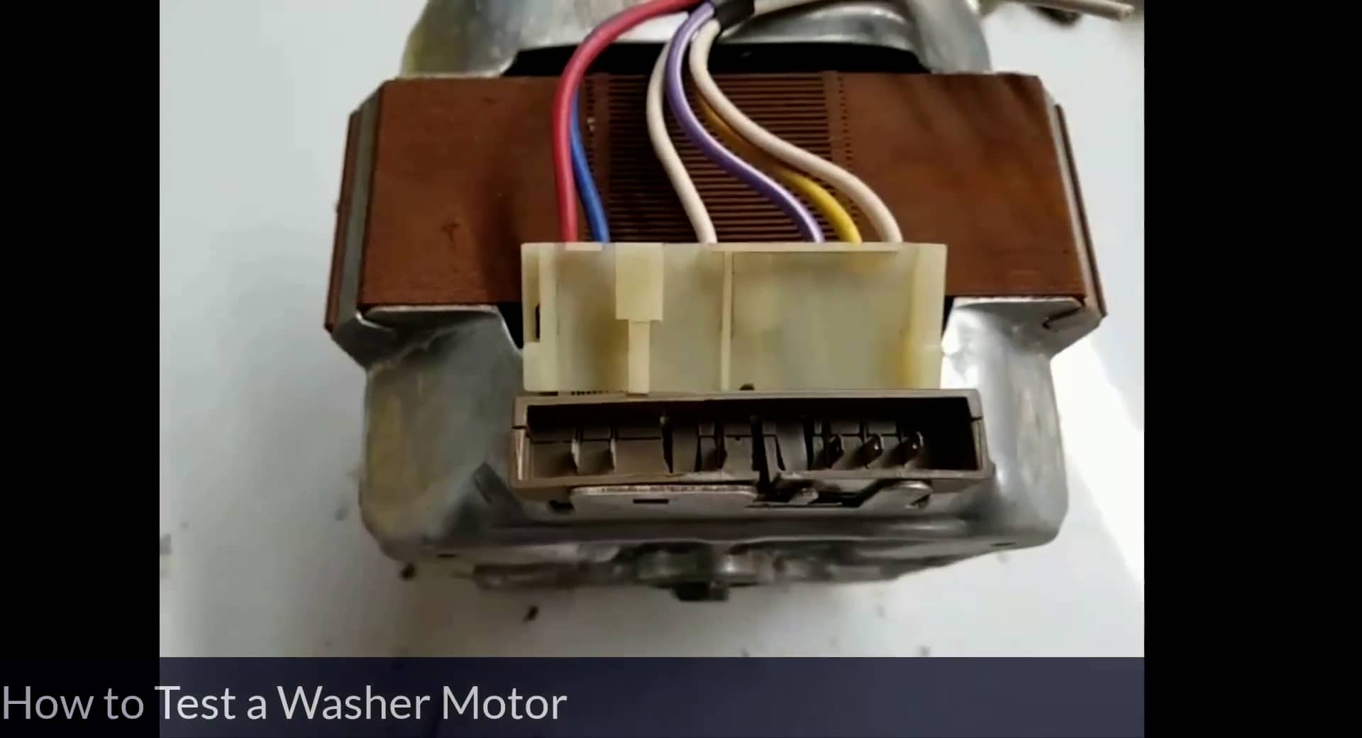 The Leading Edge of Maintenance G_E WASHER Motor Test on Vimeo