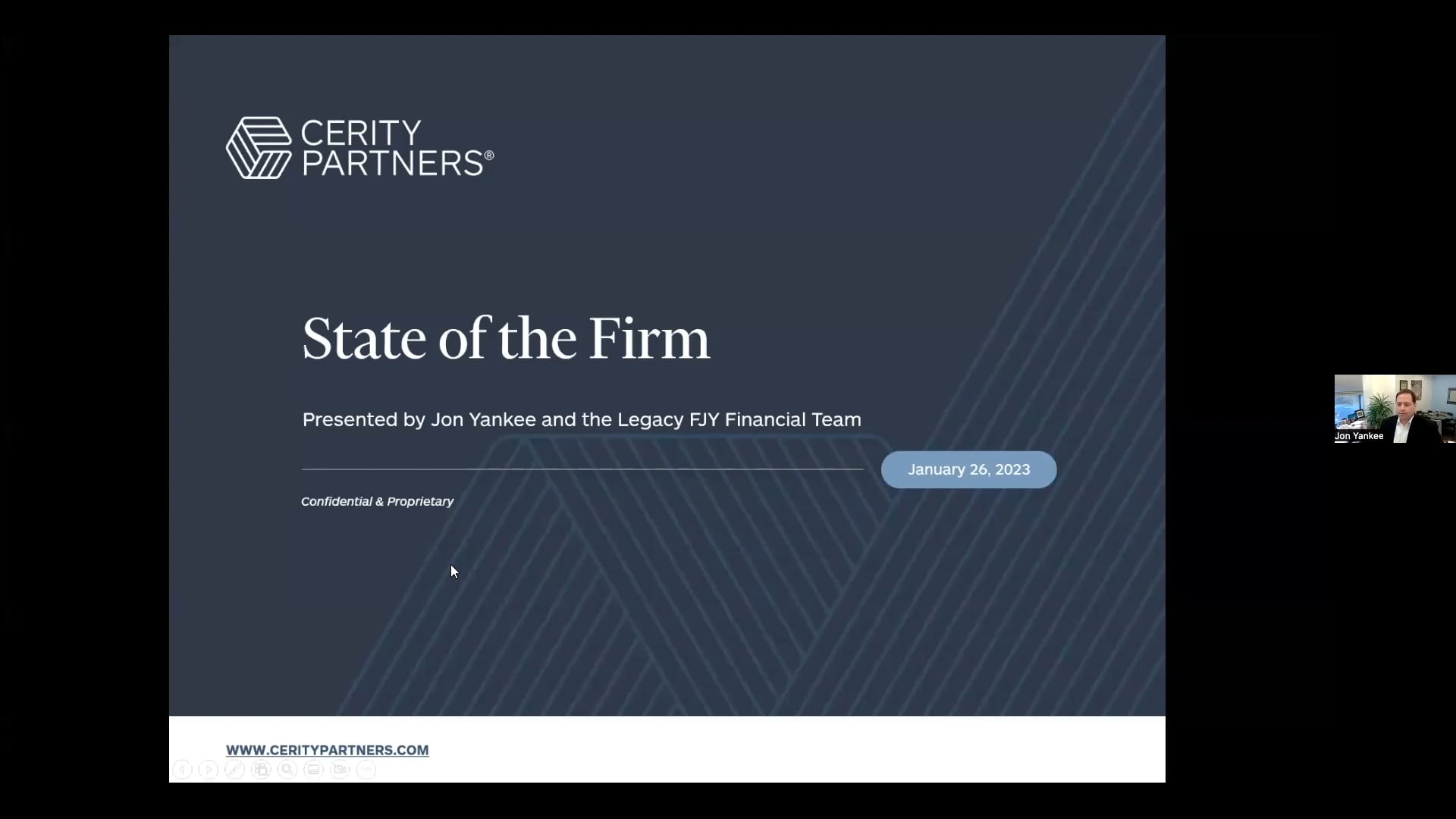 Cerity Partners State Of The Markets Webinar Recording On Vimeo