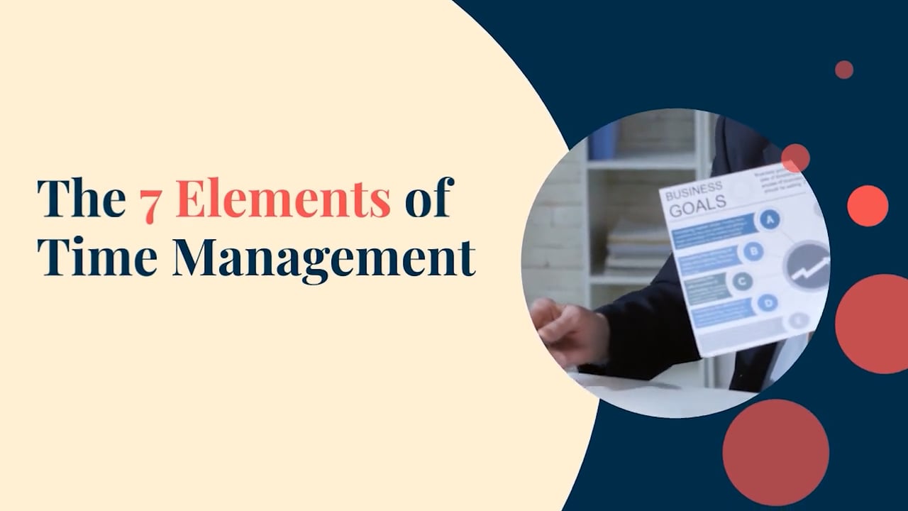 The 7 Elements of Time Management Effective Planning on Vimeo
