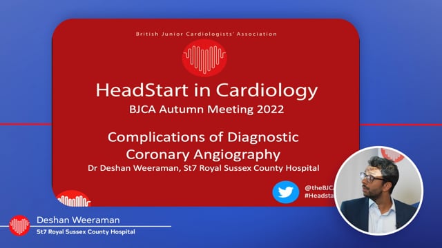 Headstart 2022- Complications of diagnostic angiography
