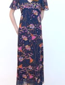 Video: DRESS FLORENCE GIVERNY NAVY PRINT