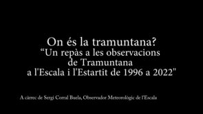 Conferència: On és la tramuntana?