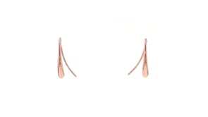 14kt Rose Gold Elongated Teardrop Earrings