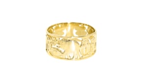 14kt Yellow Gold Good Luck Ring