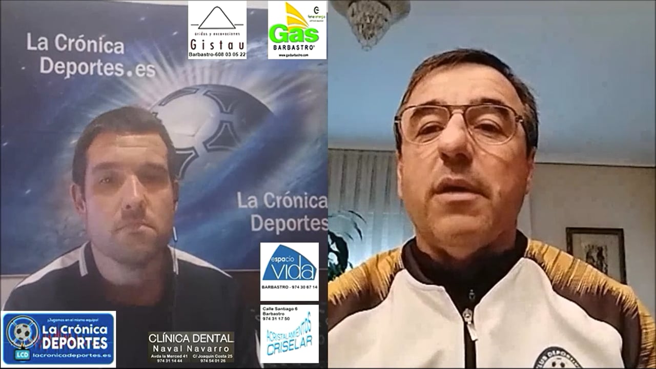 "Jornada 18" Análisis Primera Regional Gr 2 / MANUEL CARRASCO (Entrenador La Almunia de San Juan)