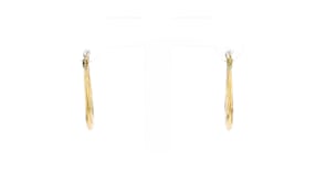 14kt Yellow Gold Twist Hoop Earrings. 78