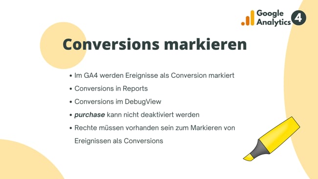 Events als Conversions markieren