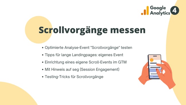 Events für Scrollvorgänge