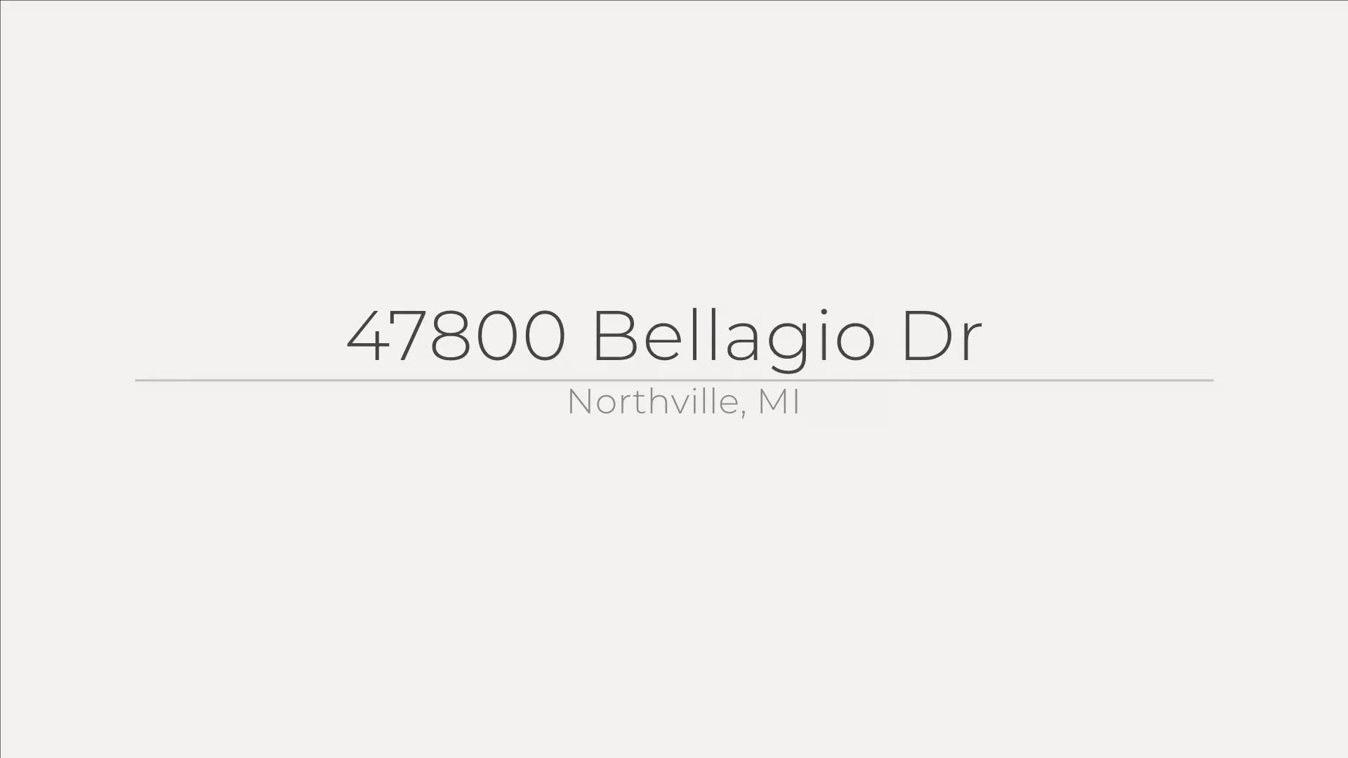 47800 Bellagio Dr, Northville, MI on Vimeo