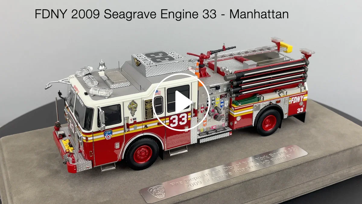 Fire Replicas FDNY Seagrave Engine 33 - Manhattan Scale Model
