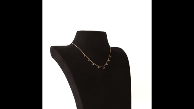 Colar em Ouro Amarelo com Pedras Brasileiras