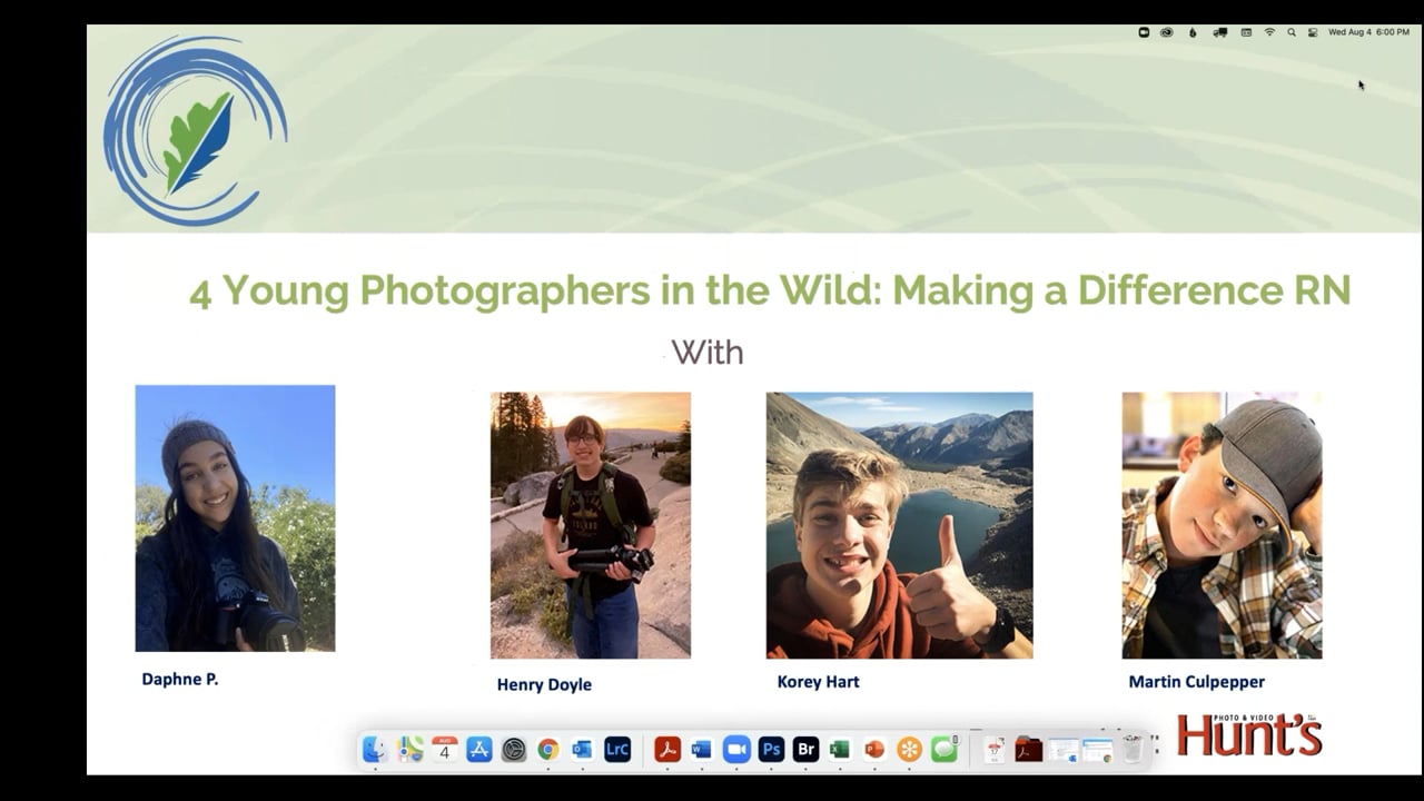 4 Young Photographers in the Wild: Making a Difference w/ Daphne P, Henry Doyle, Korey Hart, Martin Culpepper