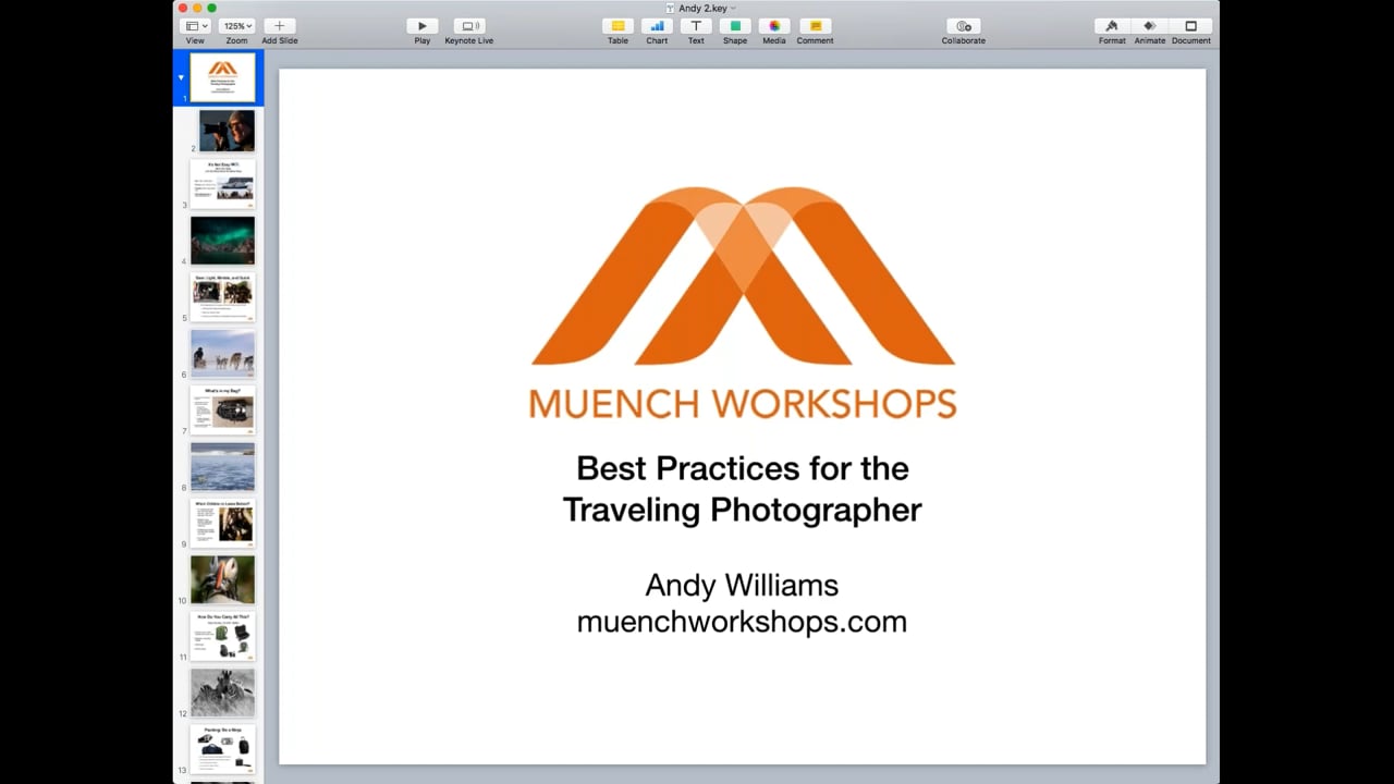 Best Practices for the Traveling Photographer w/ Andy Williams