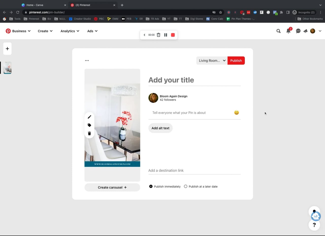 Pinterest Create Tab Issues for Pioneers