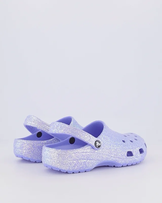 Purple best sale glitter crocs