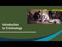Criminal Psychology: Introduction to Criminology