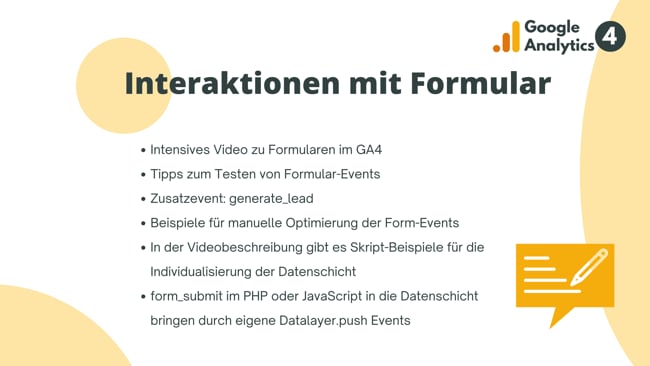 Interaktionen mit Formularen