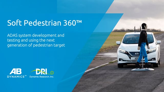 ADAS system testing and development using the next generation of pedestrian target