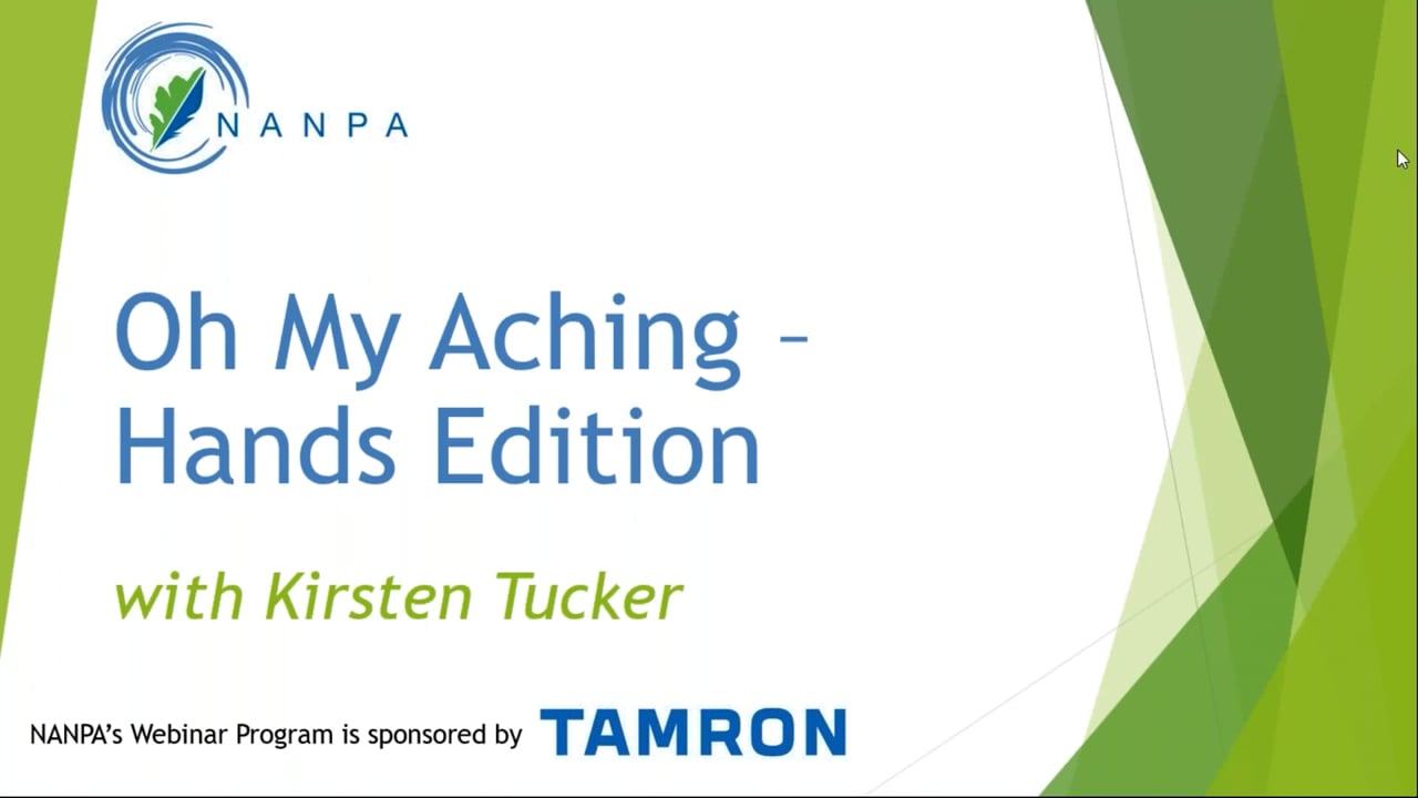 "Oh My Aching Hands" Edition w/ Kirsten Tucker