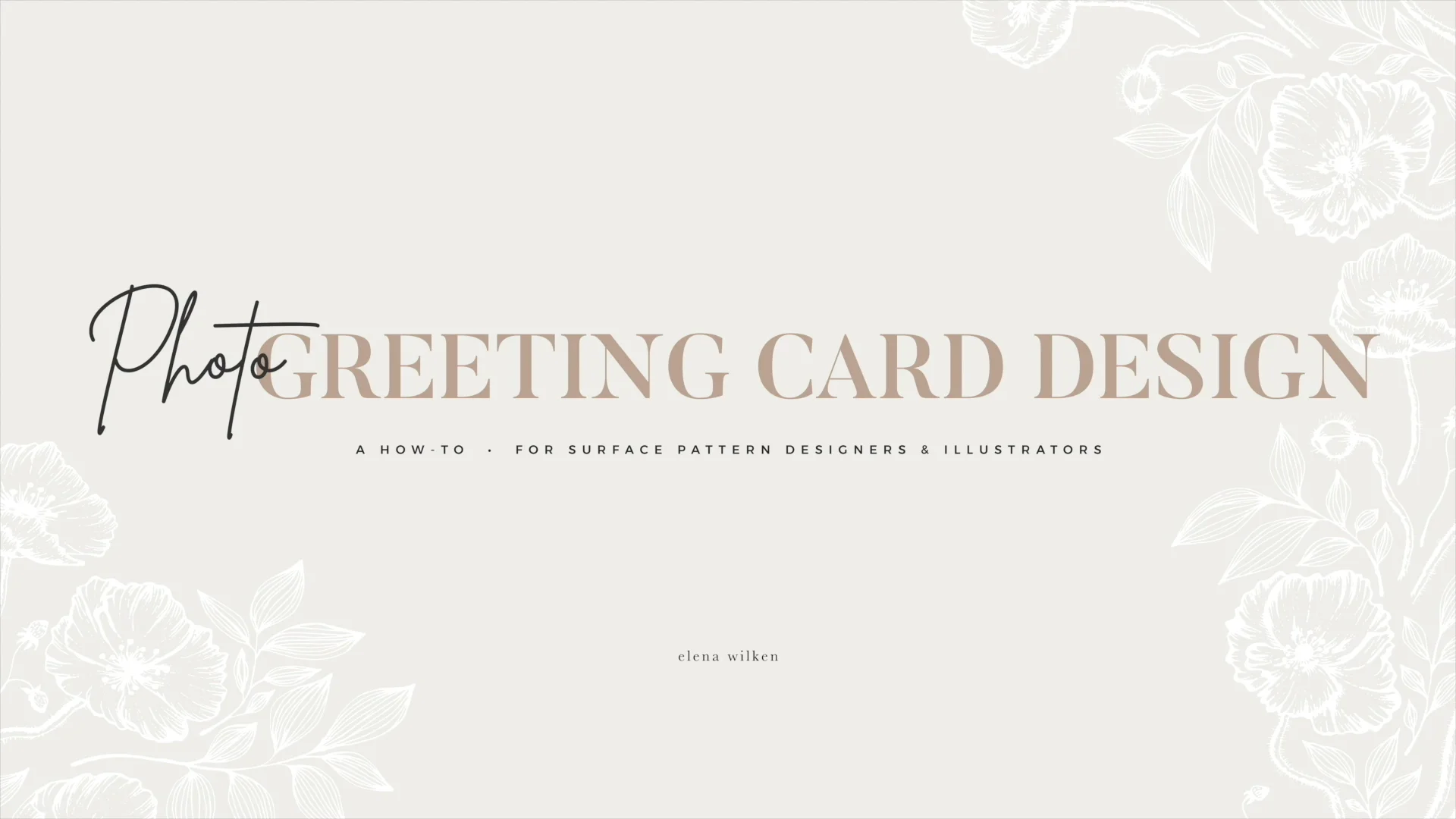 INTRO - Photo Greeting Card Design Elena Wilken on Vimeo