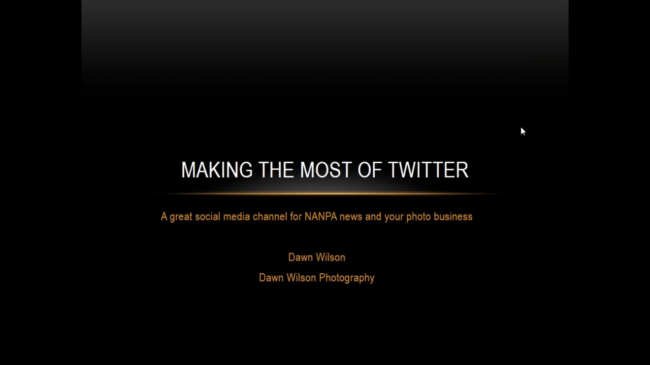 Incorporating Twitter Into Your Photography Business Marketing Plan w/ Dawn Wilson