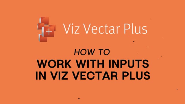 Viz Minute - How to work with inputs in Viz Vectar Plus