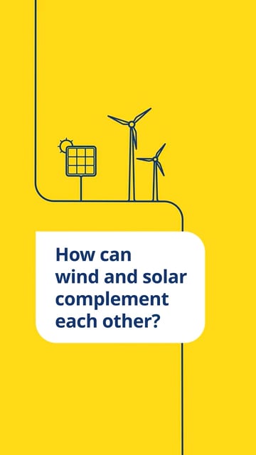 How can wind and solar complement each other? Image