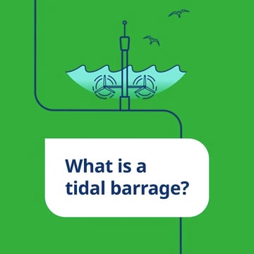 What is a tidal barrage? Image