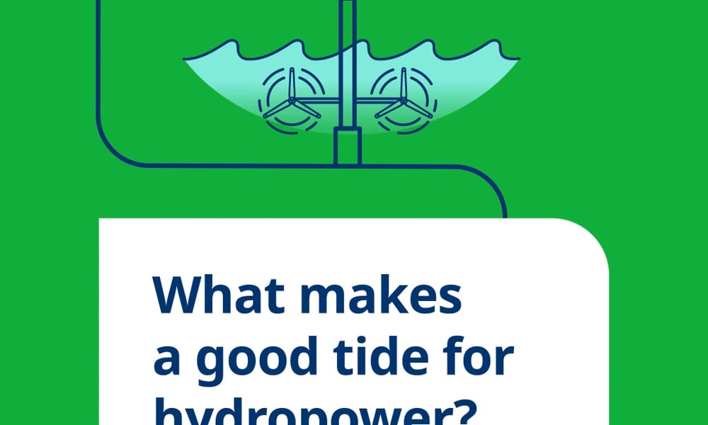 What makes a good tide for hydropower? Image