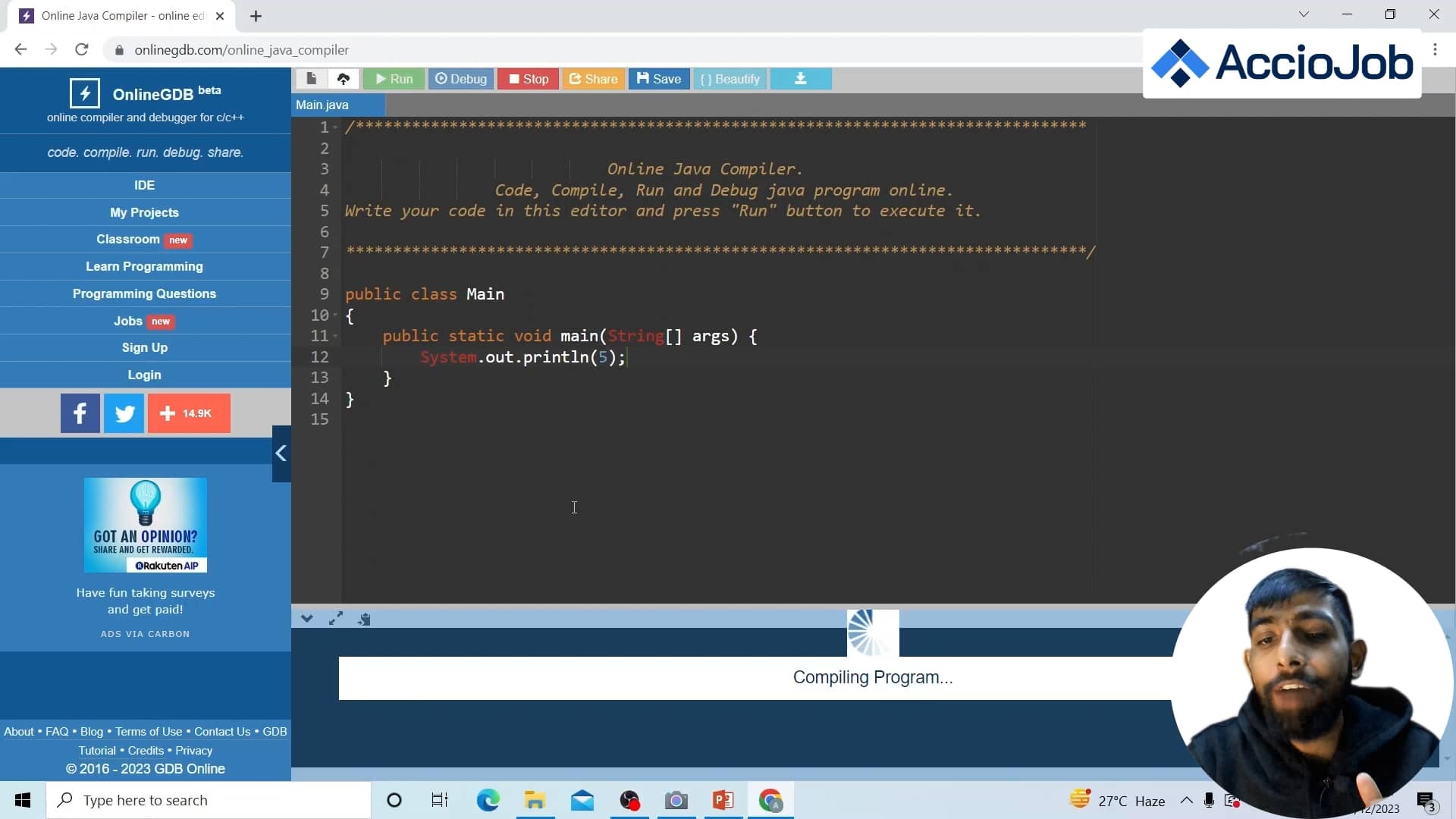 First Java Program.mp4 on Vimeo