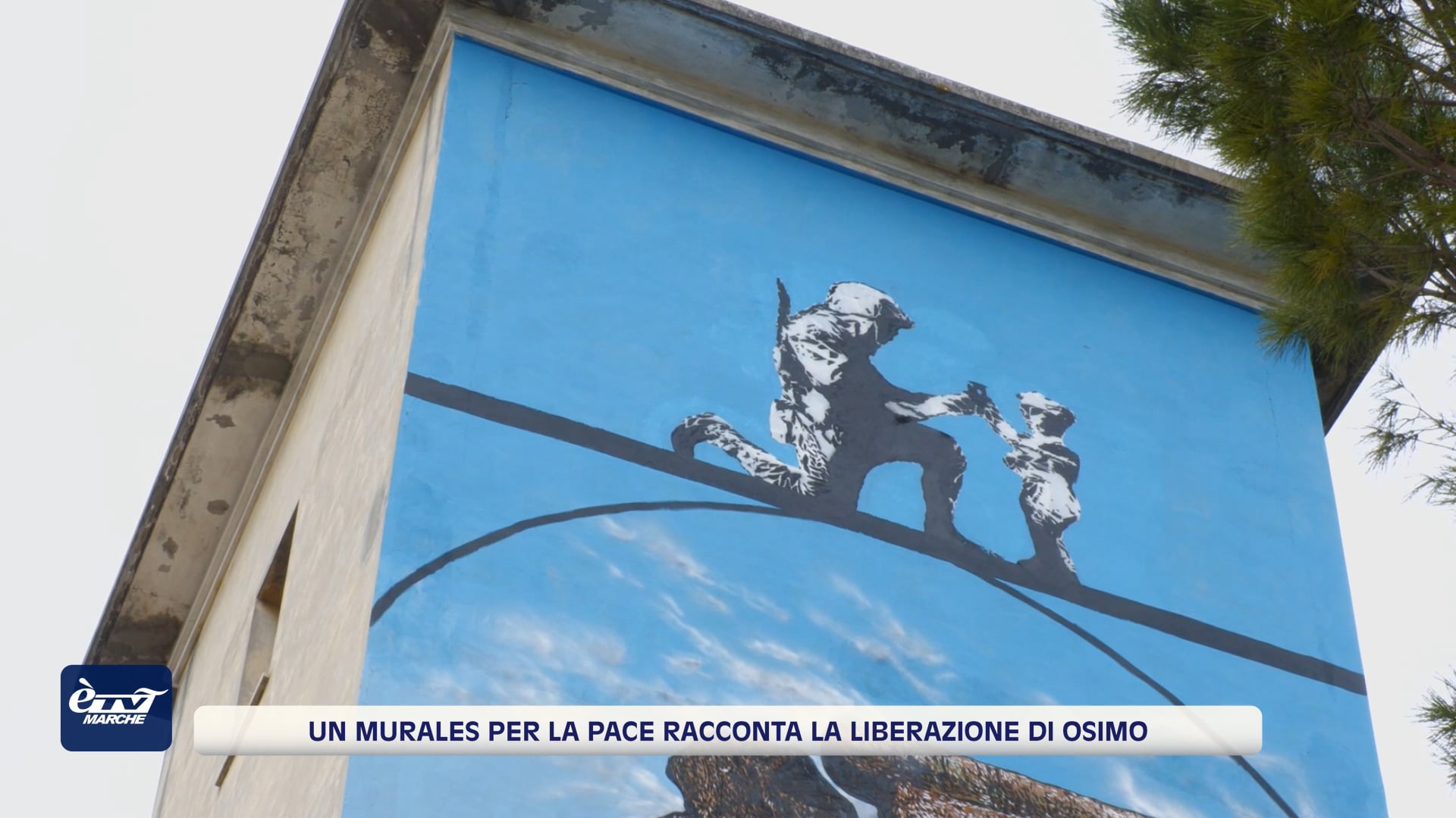 Un murales per la pace racconta la liberazione di Osimo - VIDEO