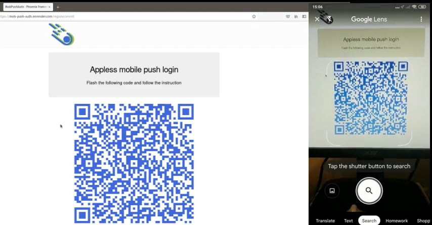 Mobile Web Push authentication on Vimeo