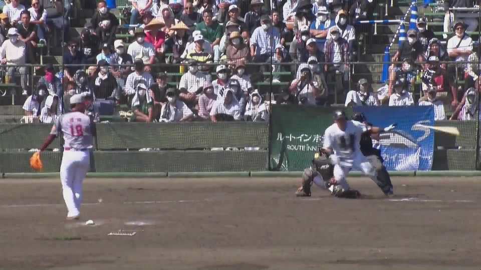 【交流試合】三塁線へ強烈な打球!! マリーンズ・池田来翔 逆転となる走者一掃のタイムリー2ベース!!  2023年2月12日 千葉ロッテマリーンズ 対 楽天モンキーズ