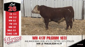 Lot #26 - WH 417F PILGRIM 107J