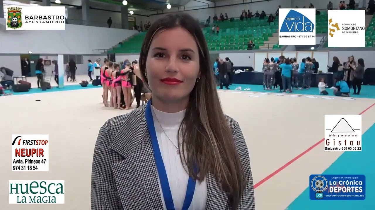 MIRIAM MARTÍN (Presidenta Club 2000 Barbastro) 1ª Fase Copa de España de Gimnasia Estética de Grupos / Barbastro 11 y 12.Enero.2023