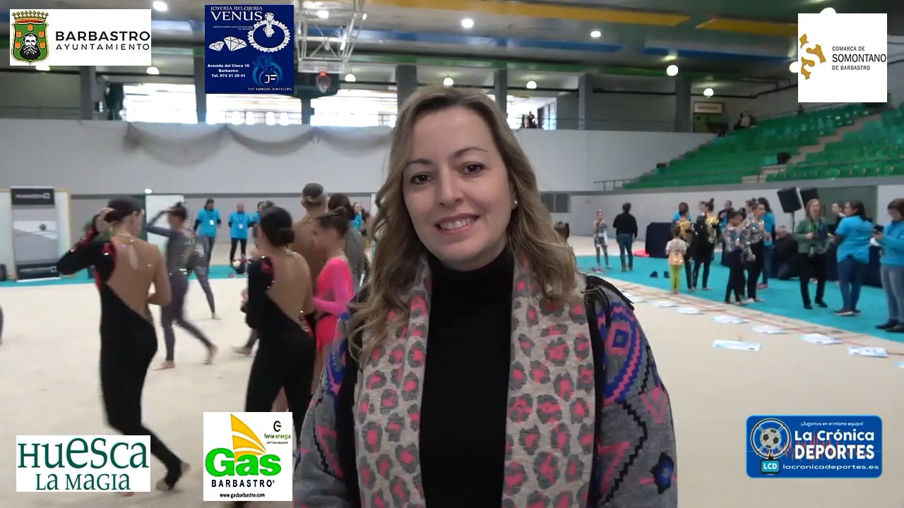 PILAR ABAD (Concejal de Deportes Ayuntamiento de Barbastro) 1ª Fase Copa de España de Gimnasia Estética de Grupos / Barbastro 11 y 12.Enero.2023