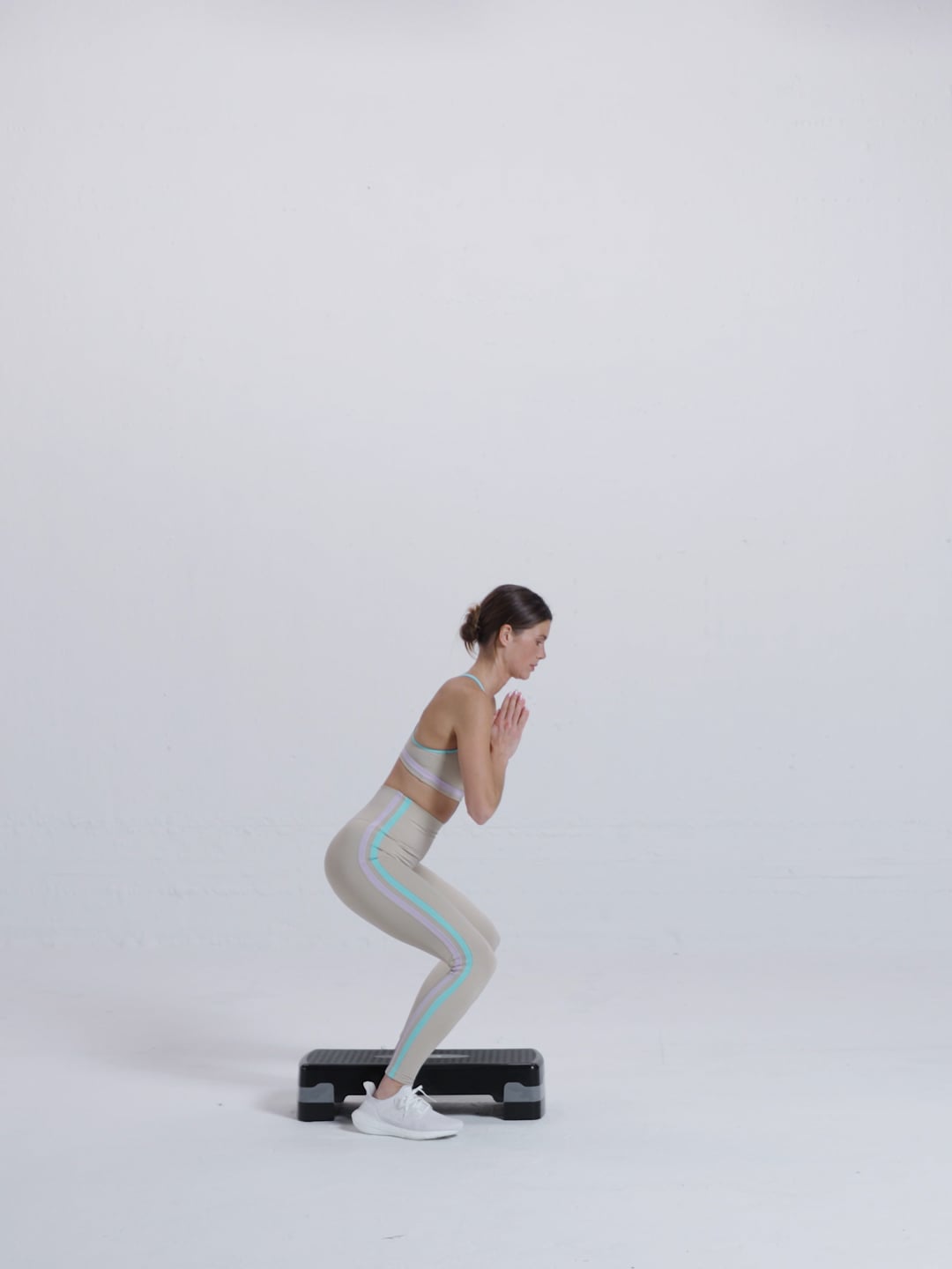 טייץ פסים squat proof באורך ”28 מבד nero