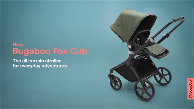 Bugaboo Fox Cub carrycot and seat pushchair Midnight black sun