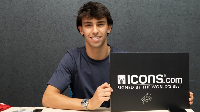 2020-21PANINI オブシディアン Joao Felix サインジャージ 2020-21PANINI オブシディアン Joao Felix サインジャージの通販 by