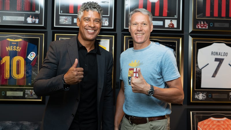 Marco Van Basten Back Signed AC Milan Home Shirt In Deluxe Packaging