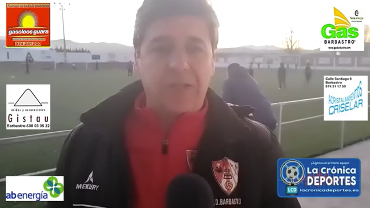 JOSETE (Entrenador Barbastro) CD La Almunia 1-4 UD Barbastro / Jornada 21 / 3ª División