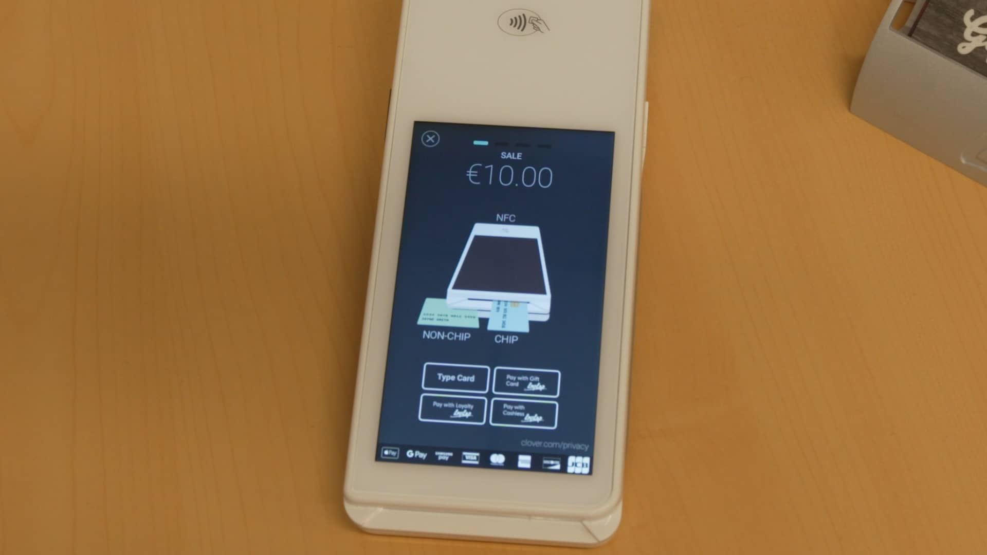 Redeeming a Gift Card Clover Flex Payments Terminal on Vimeo