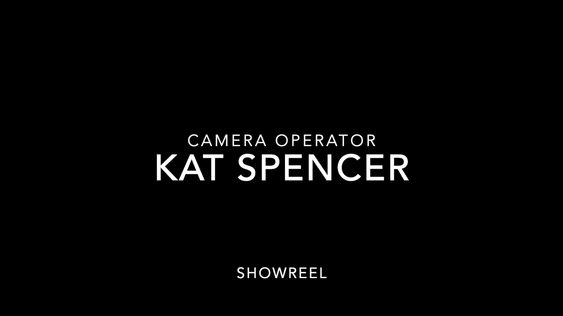 KAT CAMERA OPERATOR REEL JAN 23.mov on Vimeo
