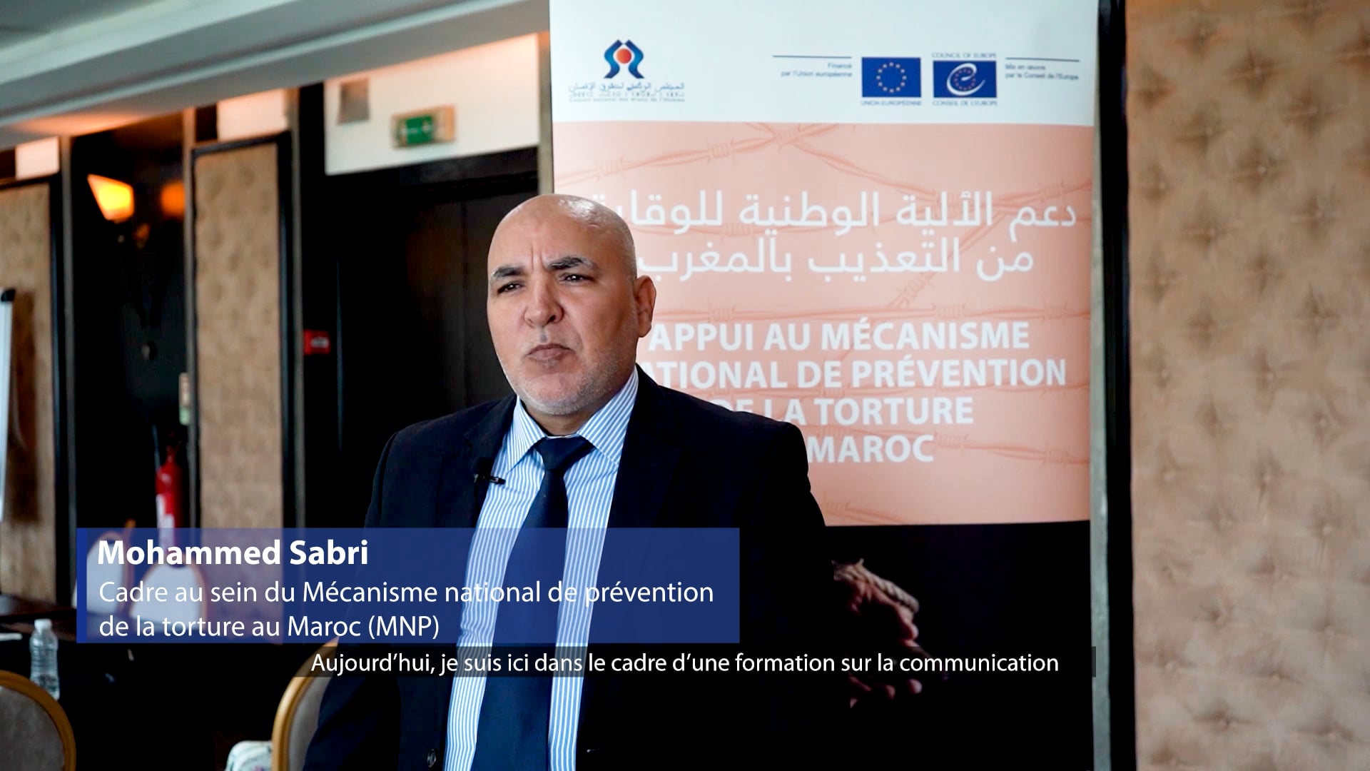 Interview Mohammed Sabri, cadre du Mécanisme national de prévention de la  torture au Maroc.