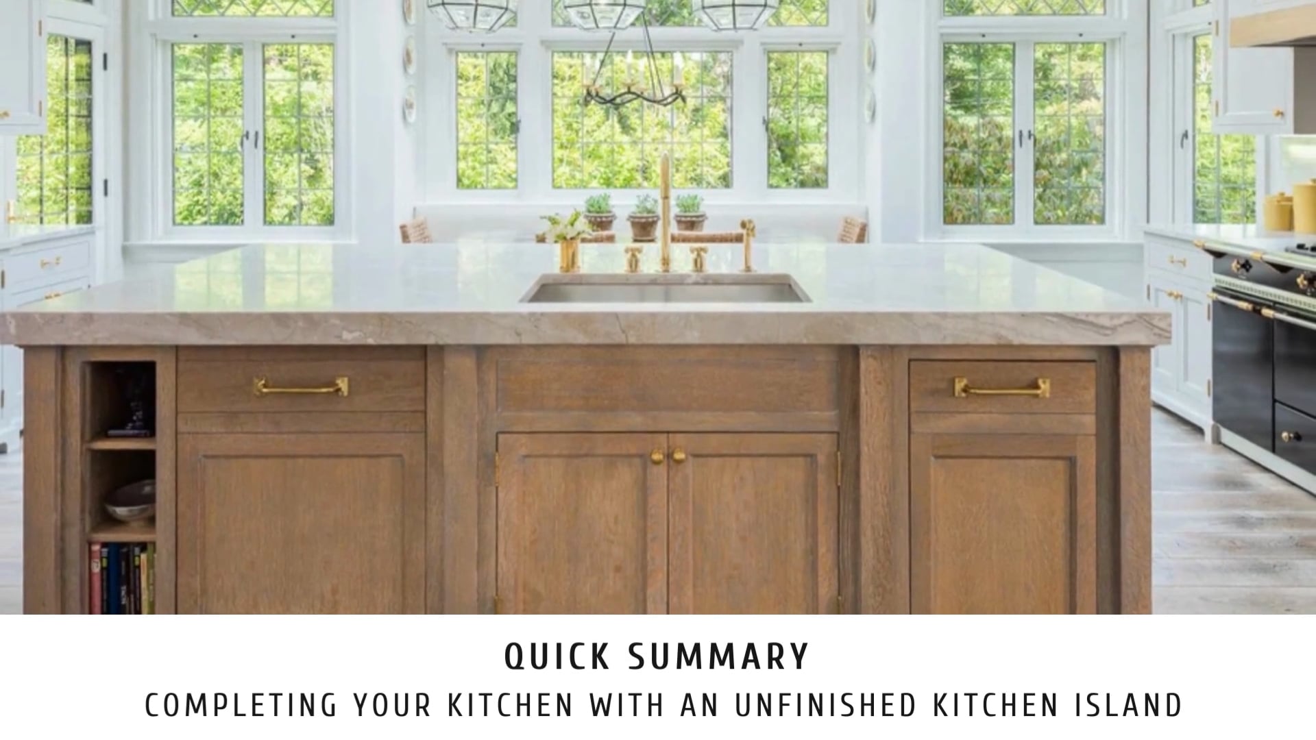 Completing Your Kitchen With An Unfinished Kitchen Island on Vimeo