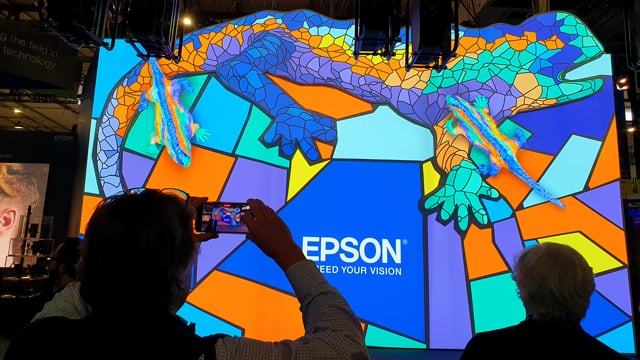 ISE 2023 3D Projection Mapping for Epson