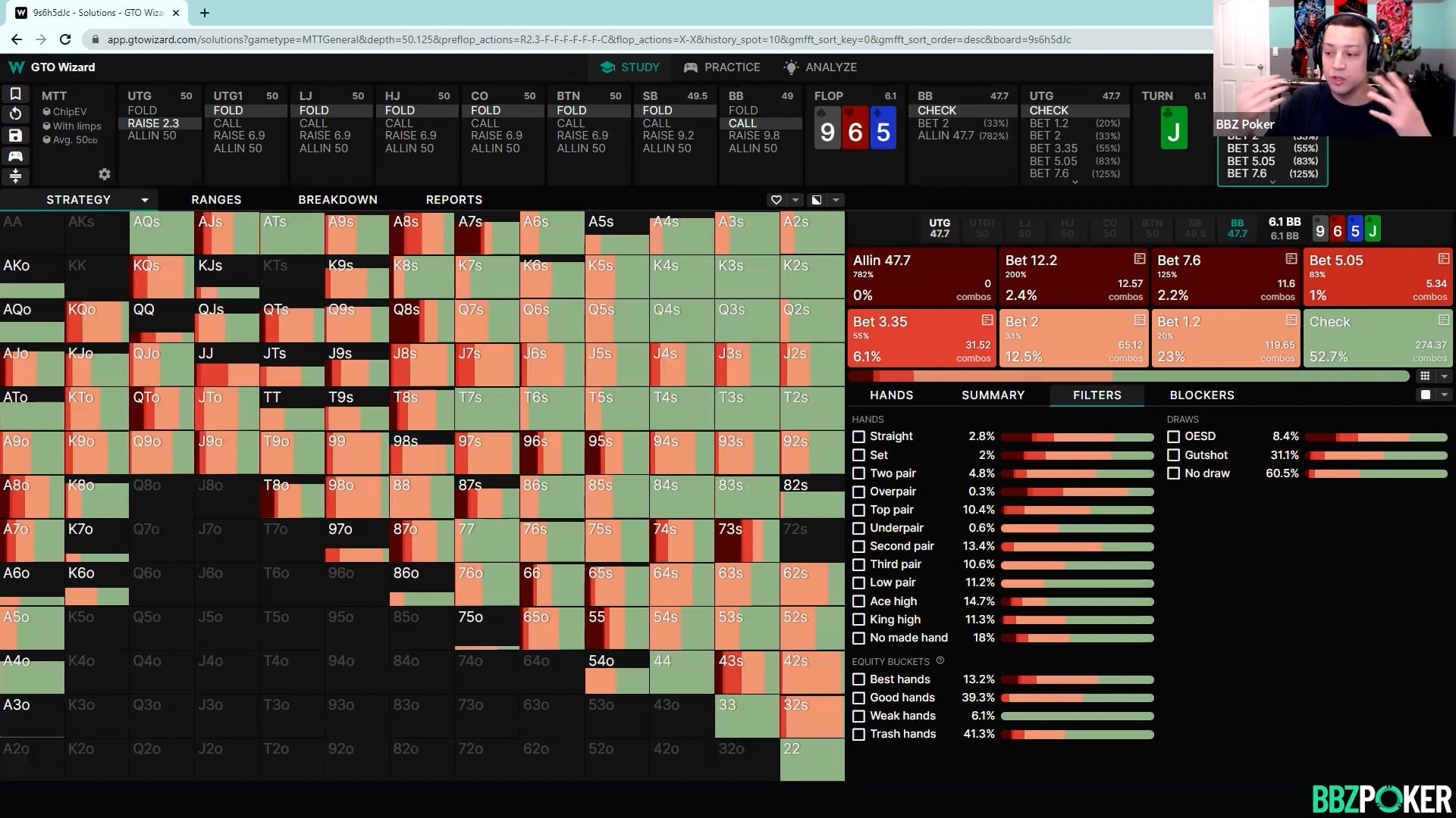 Executing ICM PreFlop + UTG vs BB (cEV)