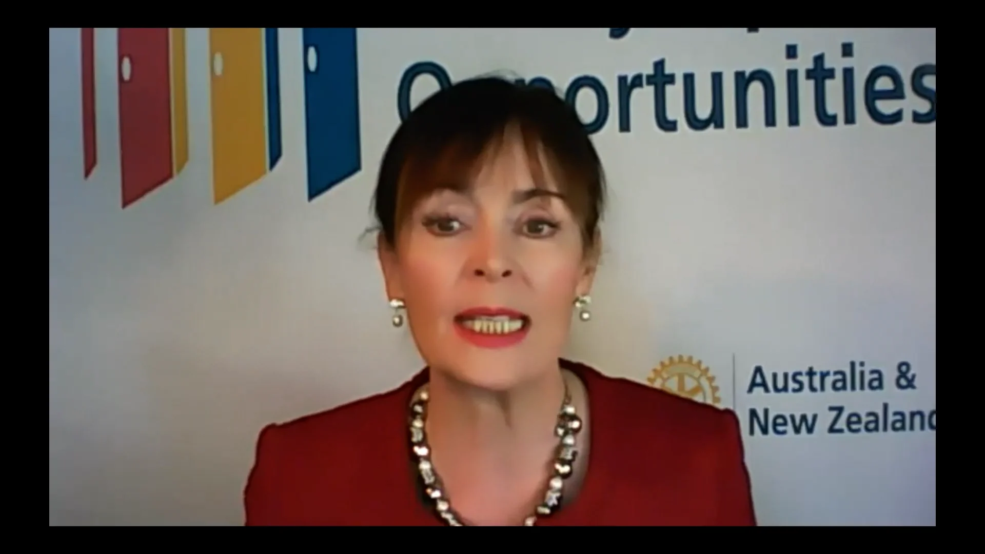 Rotary Club Melbourne Susan Morrice and Stephanie Woollard promote