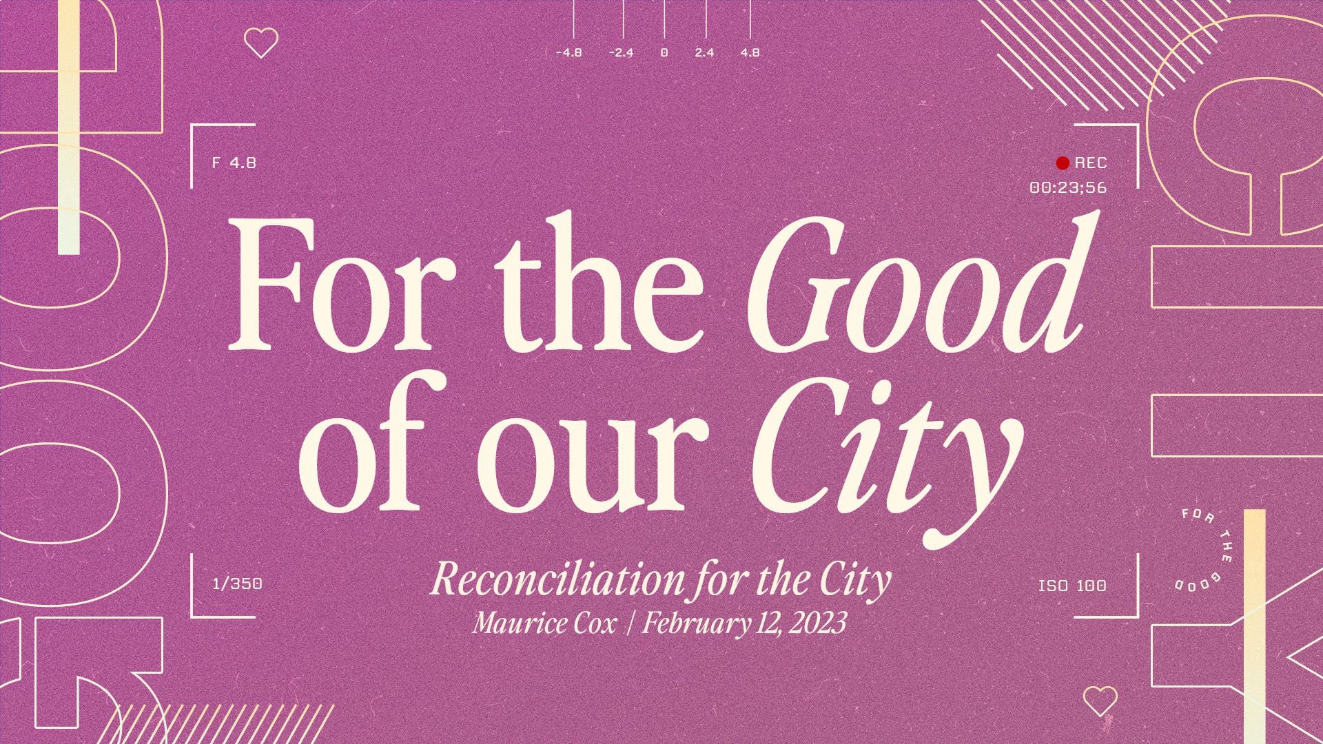 Reconciliation for the City